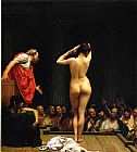 Jean-Leon Gerome Selling Slaves in Rome painting